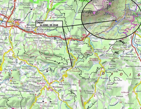 Départ pour le Pas de Picourère et les Trois Becs